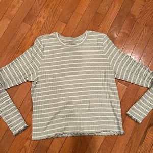 aeo fitted long sleeve top